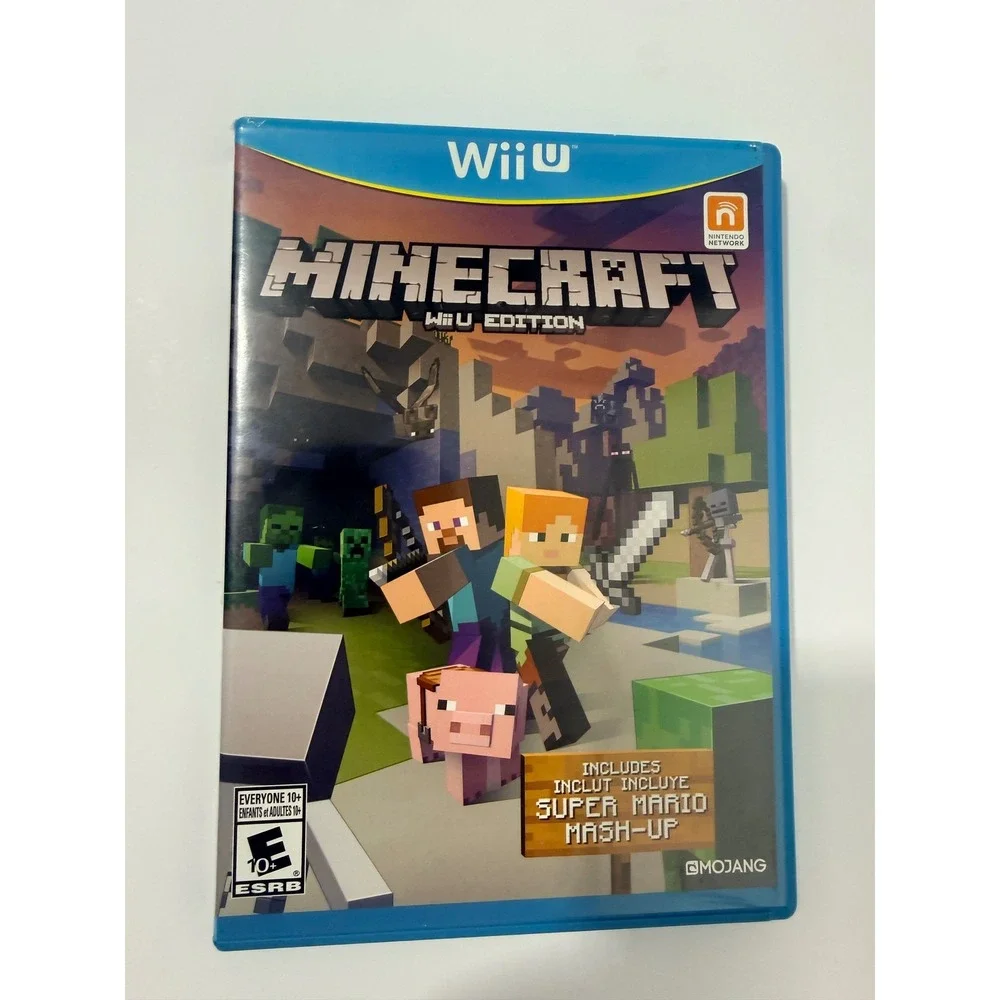 Mojang Minecraft Wii U Edition Video Game Blue Good Super Mario Mash-Up Pack
